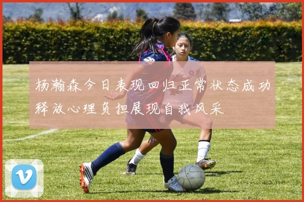 杨瀚森今日表现回归正常状态成功释放心理负担展现自我风采